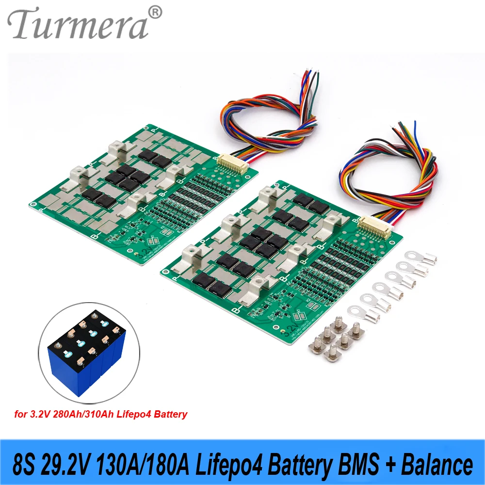 Защитная плата Turmera 8S 24 В 29,2 в 3,2 а BMS Balance Lifepo4 для аккумуляторов в Ач
Защитная плата Turmera 8S 24 В 29,2 в 3,2 а BMS Balance Lifepo4 для аккумуляторов в Ач