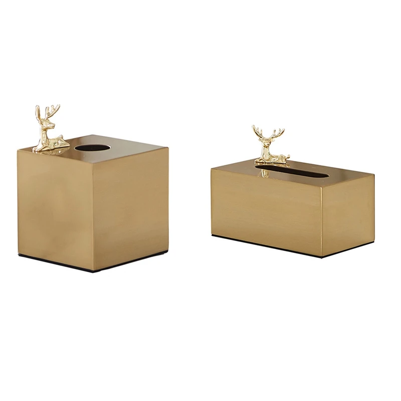 Gilded Metal Tissue Box Fawn Decoration Box Magnet Adsorption Animal Napkins Organizer Dining Table Home Decoration
Gilded Metal Tissue Box Fawn Decoration Box Magnet Adsorption Animal Napkins Organizer Dining Table Home Decoration