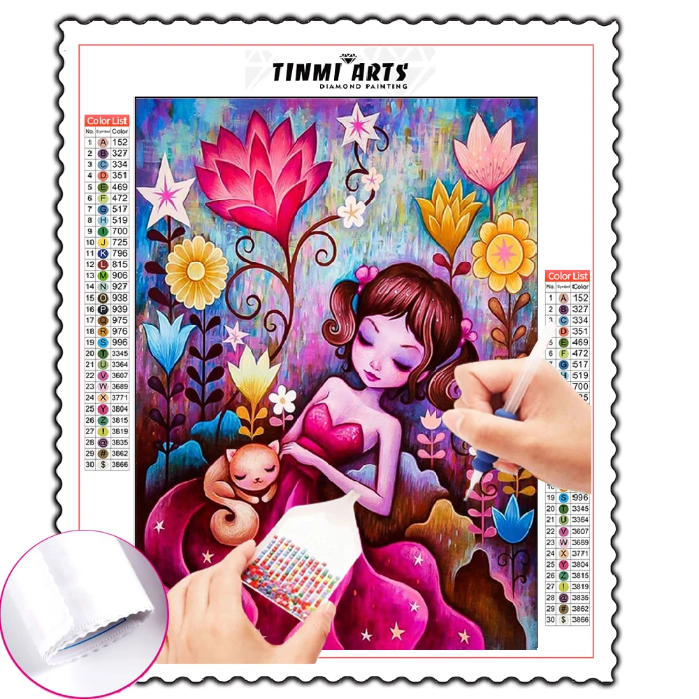 Diamond Paintings Full Drill Round Girl Mosaic Art Paint with Diamonds Cross Stitch Kit Embroidery Sticker Decoration Home
Diamond Paintings Full Drill Round Girl Mosaic Art Paint with Diamonds Cross Stitch Kit Embroidery Sticker Decoration Home