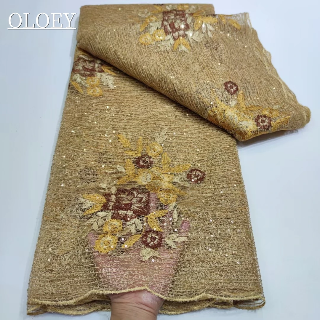High Quality Fashion French Mesh Embroidery Lace Fabric African Nigerian Sequins Lace Fabric For Wedding Dress
High Quality Fashion French Mesh Embroidery Lace Fabric African Nigerian Sequins Lace Fabric For Wedding Dress