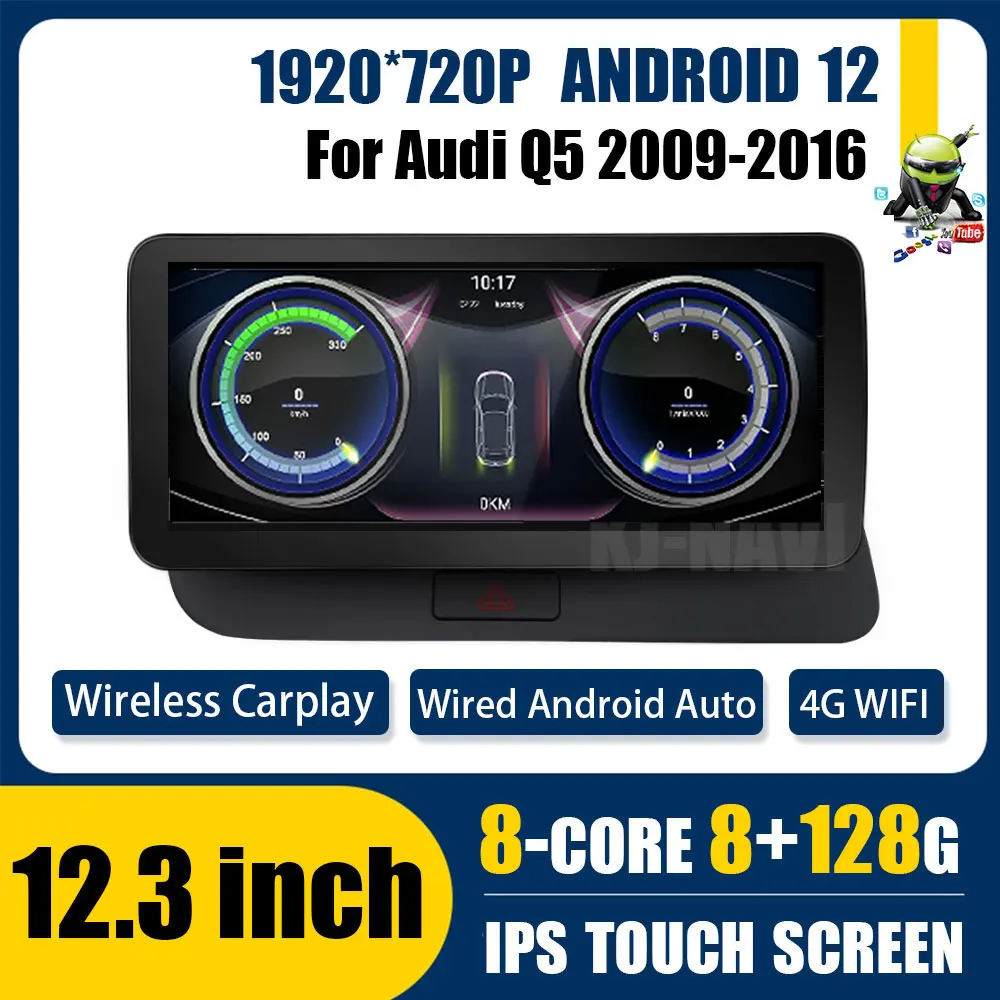 12.3'' For Audi Q5 2009-2017 Wrieless Apple CarPlay Android Auto Car Multimedia System Head Unit Rear Camera BT 4G SIM Card
12.3'' For Audi Q5 2009-2017 Wrieless Apple CarPlay Android Auto Car Multimedia System Head Unit Rear Camera BT 4G SIM Card