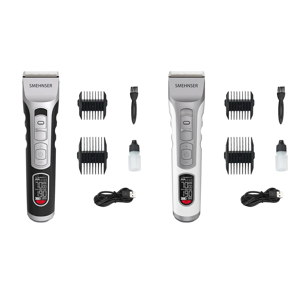 

Ceramic Blade Electric Hair Clipper Cordless Beard Trimmer Hairdressing Machine Digital Shaver for Salon Haircut