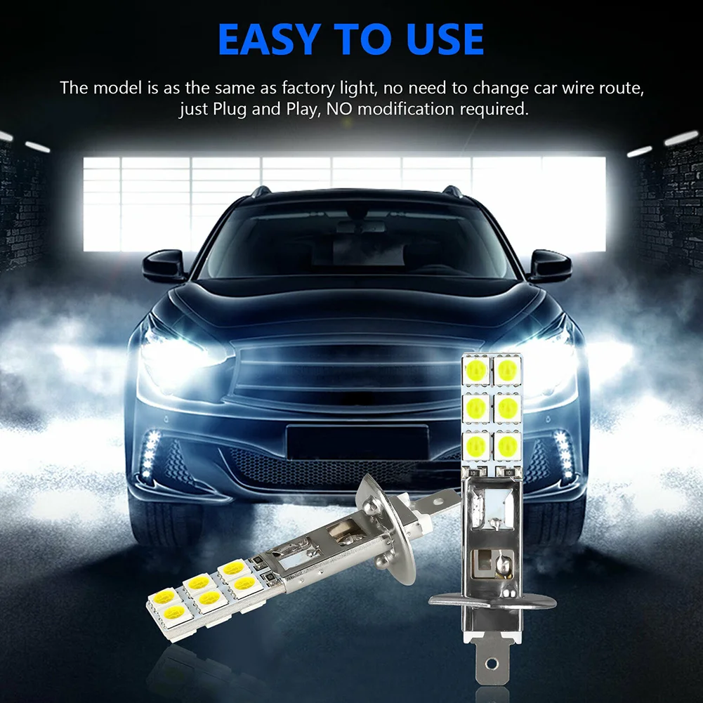 Universal Fog Driving Light Lamp 1800LM 360° 4x 5050 Kit Replacement 6000K Super White Accessories DC12V-24V H1
Universal Fog Driving Light Lamp 1800LM 360° 4x 5050 Kit Replacement 6000K Super White Accessories DC12V-24V H1