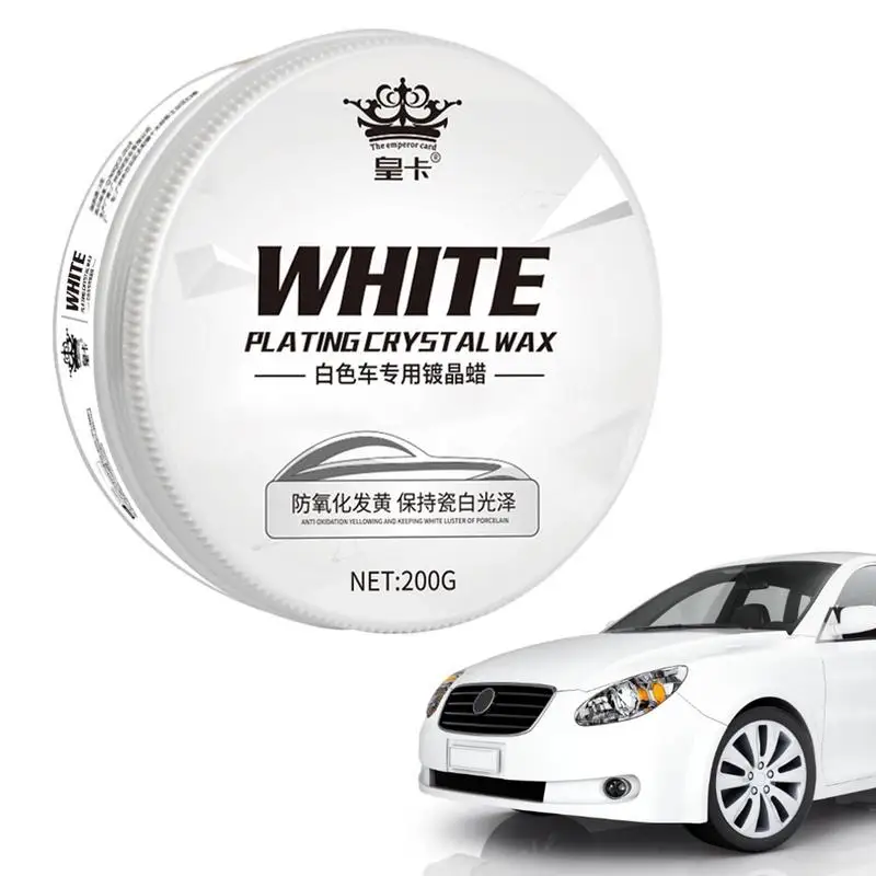 

Белая Полировочная паста для автомобиля, автомобильная твердая восковая паста для удаления царапин, для белых автомобилей, металлическая втулка для стеклянных фар с логотипом