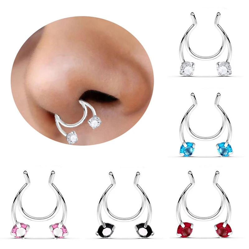 1PC Antler Shape Hoop Ring Nose Clip Septums Fashion Piercing Jewelry Stainless Steel Nasal Septum Unisex False Nose Ring
1PC Antler Shape Hoop Ring Nose Clip Septums Fashion Piercing Jewelry Stainless Steel Nasal Septum Unisex False Nose Ring