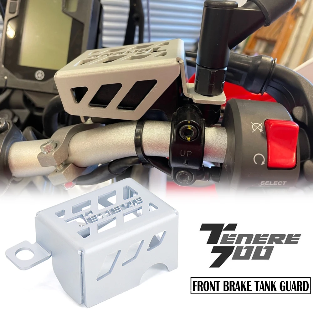 New Tenere700 Front Brake Reservoir Cup Cap Guard Oil Tank Cover Guard Motorcycle CNC Aluminum For Yamaha Tenere 700 TENERE700
New Tenere700 Front Brake Reservoir Cup Cap Guard Oil Tank Cover Guard Motorcycle CNC Aluminum For Yamaha Tenere 700 TENERE700