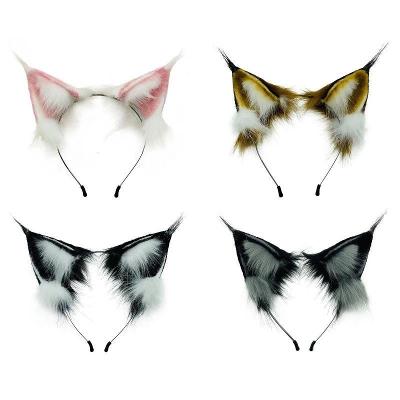 85WB Lolita Plush Headwear Animal Fox Ears Headband Cosplay Supplies for Halloween
85WB Lolita Plush Headwear Animal Fox Ears Headband Cosplay Supplies for Halloween
