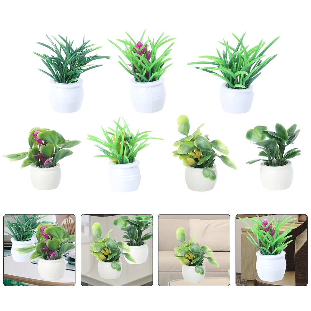 Mini Potted Furniture Flower Model Decor Greenery Pots Artificial Bonsai Accessories Tiny Simulation Table Fake Faux Flocked
Mini Potted Furniture Flower Model Decor Greenery Pots Artificial Bonsai Accessories Tiny Simulation Table Fake Faux Flocked