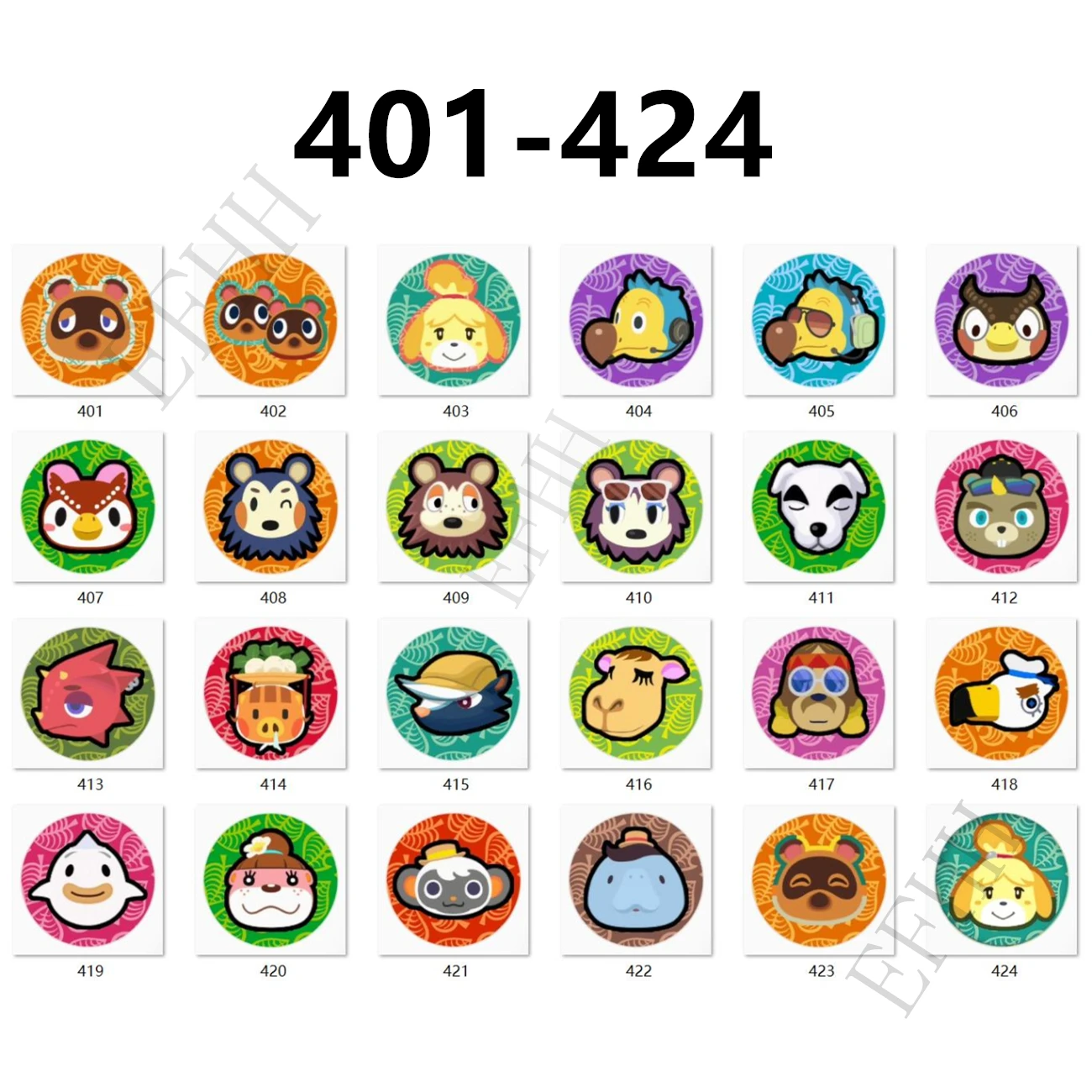 Набор мини-NFC карт Animal Crossing: New Horizons EFHH
Набор мини-NFC карт Animal Crossing: New Horizons EFHH