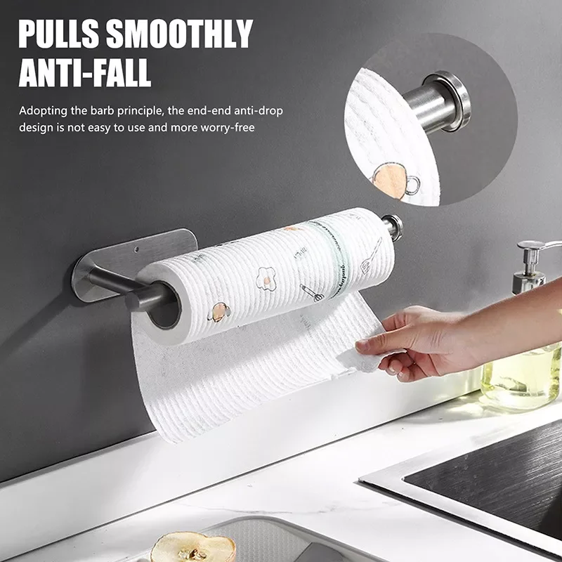 Bathroom Toilet Paper Holder Kitchen Roll Tissue Stand Organizer Wall Mounted Food Wrap Roll Holder Stainless Steel Towel Racks
Bathroom Toilet Paper Holder Kitchen Roll Tissue Stand Organizer Wall Mounted Food Wrap Roll Holder Stainless Steel Towel Racks