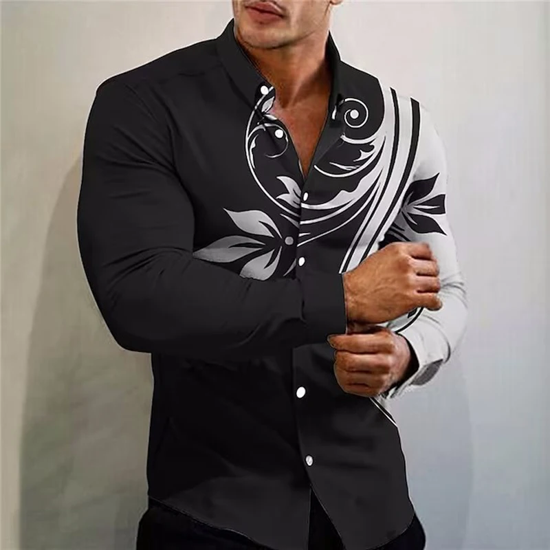 New Men's Slim Shirts Summer Luxury Social Shirts Lapel 5XL Streetwear Fashion Long Sleeve Tops T-Shirts Male Club Prom Shirts
New Men's Slim Shirts Summer Luxury Social Shirts Lapel 5XL Streetwear Fashion Long Sleeve Tops T-Shirts Male Club Prom Shirts