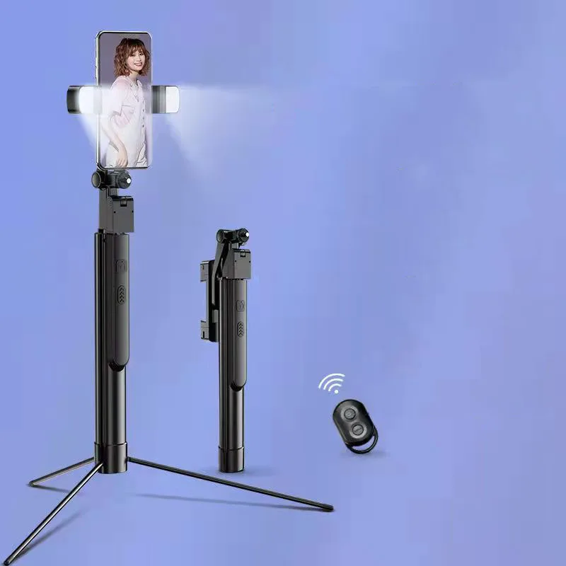 FANGTUOSI Wireless bluetooth selfie stick foldable mini tripod with fill light shutter remote control for IOS Android
FANGTUOSI Wireless bluetooth selfie stick foldable mini tripod with fill light shutter remote control for IOS Android