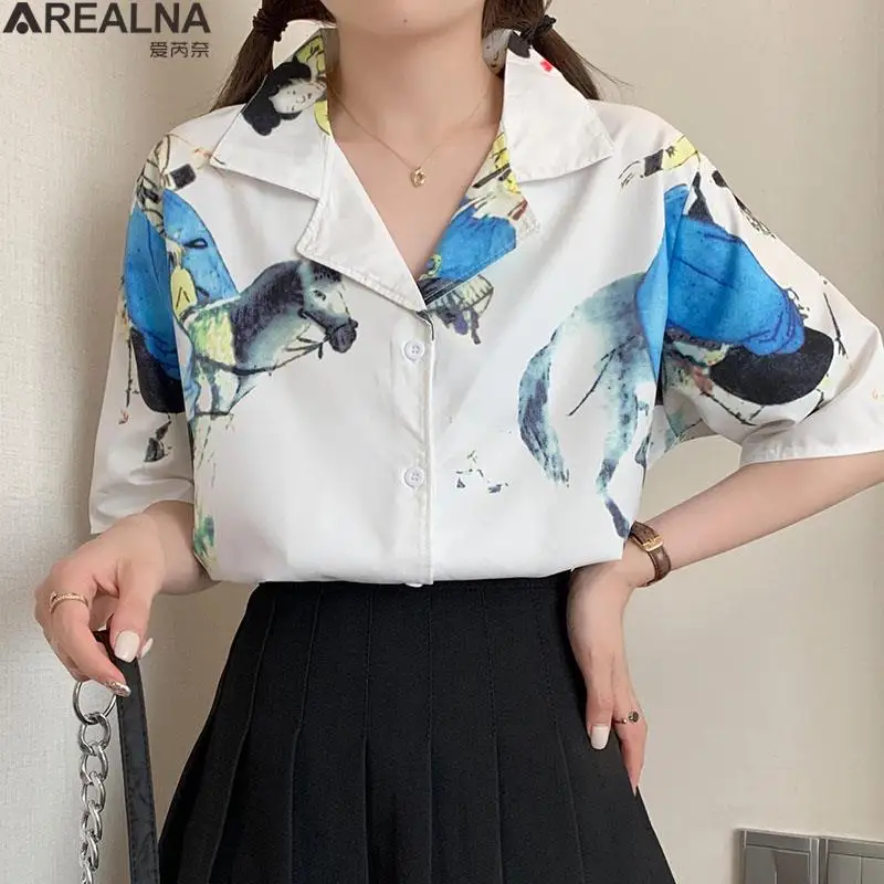 Anime print Goth Shirt Women Vintage Gothic Oversize Summer 2022 BF loose cardigan Fashion Half Sleeve Harajuku Blouse Female
Anime print Goth Shirt Women Vintage Gothic Oversize Summer 2022 BF loose cardigan Fashion Half Sleeve Harajuku Blouse Female