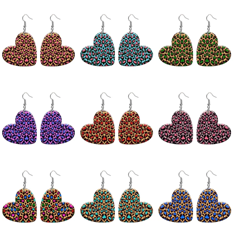Colorful Leopard Pattern DIY Heart Resin Hook Earrings For Women Jewelry Y2K Piercing Ear Drop Dangle Accessories Gift For Girls
Colorful Leopard Pattern DIY Heart Resin Hook Earrings For Women Jewelry Y2K Piercing Ear Drop Dangle Accessories Gift For Girls