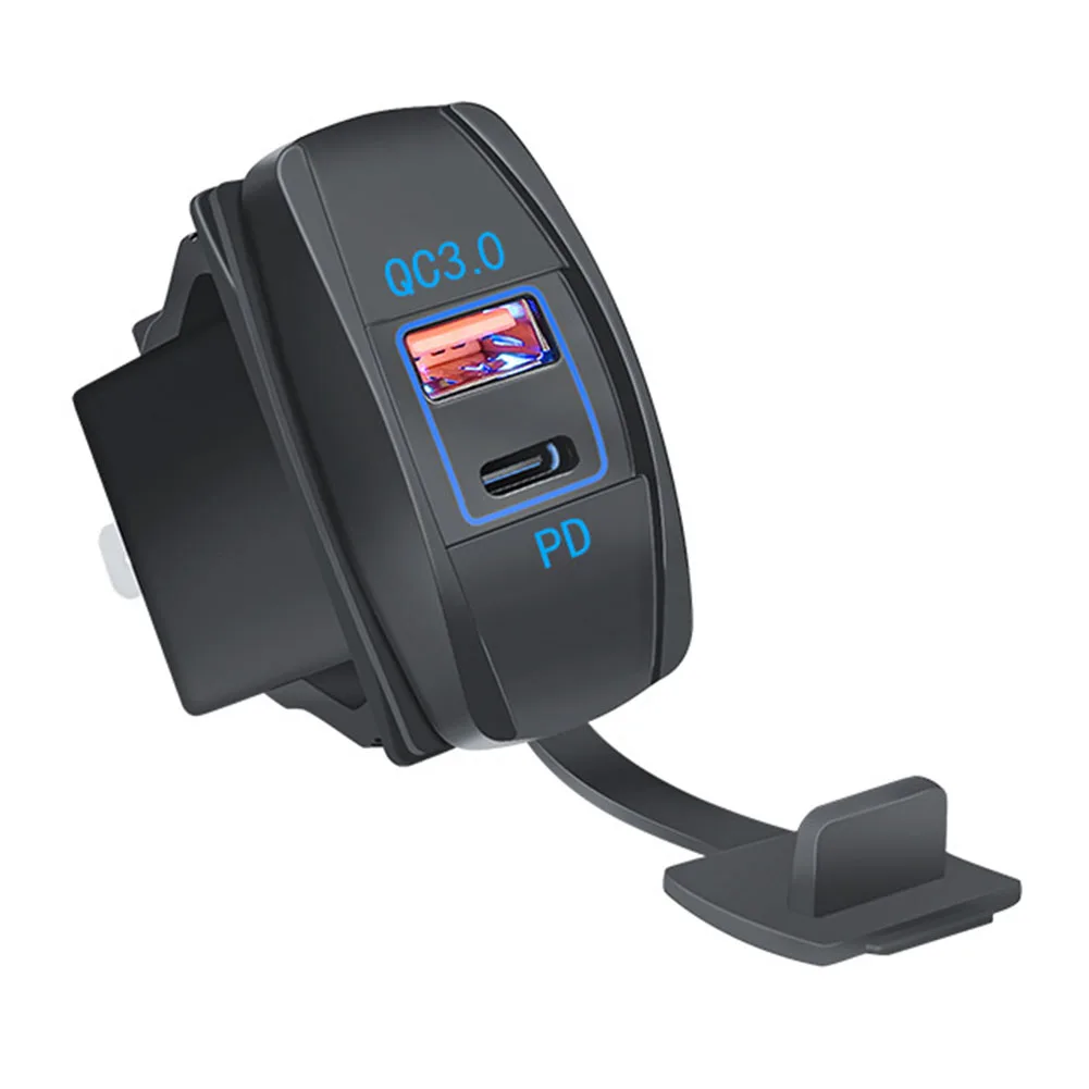 Car Charger Rocker Switch Dual USB Charger PD And QC3.0 Port With LED Power Socket For Motorcycle Boat Marine Truck ATV
Car Charger Rocker Switch Dual USB Charger PD And QC3.0 Port With LED Power Socket For Motorcycle Boat Marine Truck ATV