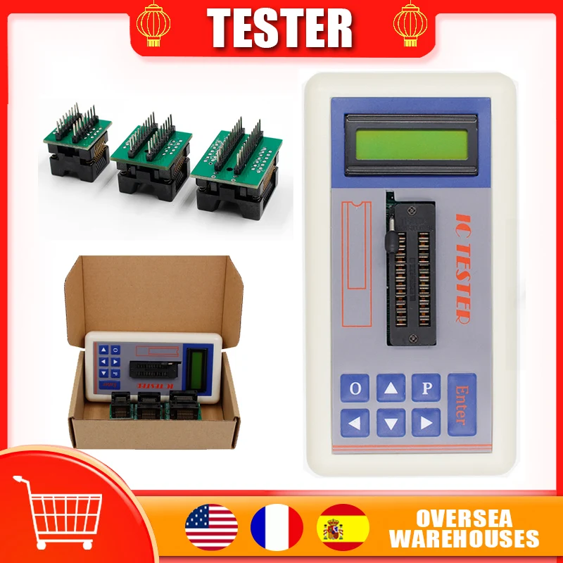 Multi-Function Integrated Circuit Tester Ic Transistor Testers Instrument Maintenance Tester LCD Display 5V 3.3V Automatic Modes
Multi-Function Integrated Circuit Tester Ic Transistor Testers Instrument Maintenance Tester LCD Display 5V 3.3V Automatic Modes