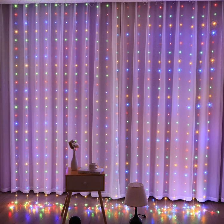 105/205/305 LED Curtain String Lights Garland Wedding Party Decoration String Lights Birthday Party Christmas Decorations
105/205/305 LED Curtain String Lights Garland Wedding Party Decoration String Lights Birthday Party Christmas Decorations