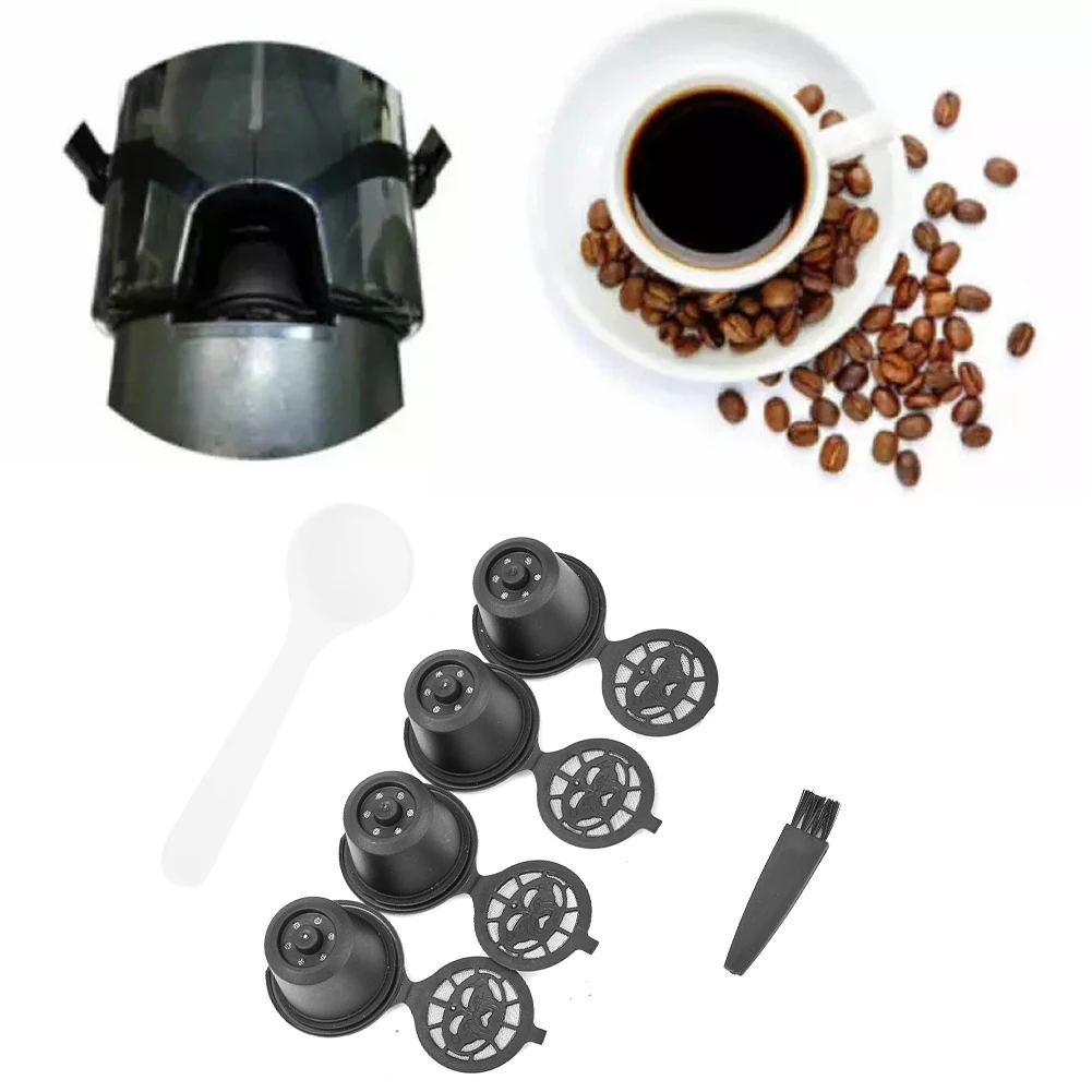 4x Reusable Capsules Stainless Steel Lids Refillable Coffee Pods Compatible With Nespresso OriginalLine For Nespresso Machines
4x Reusable Capsules Stainless Steel Lids Refillable Coffee Pods Compatible With Nespresso OriginalLine For Nespresso Machines