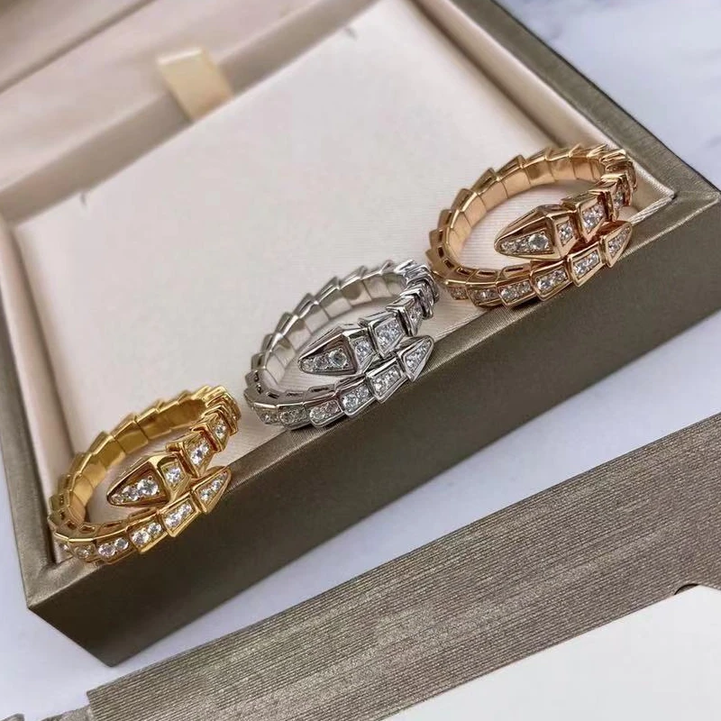Classic Hot Selling 925 Sterling Silver Zircon Snake Bone Snake Head Ring Women's Simple Fashion Brand Luxury Jewelry Gift
Classic Hot Selling 925 Sterling Silver Zircon Snake Bone Snake Head Ring Women's Simple Fashion Brand Luxury Jewelry Gift