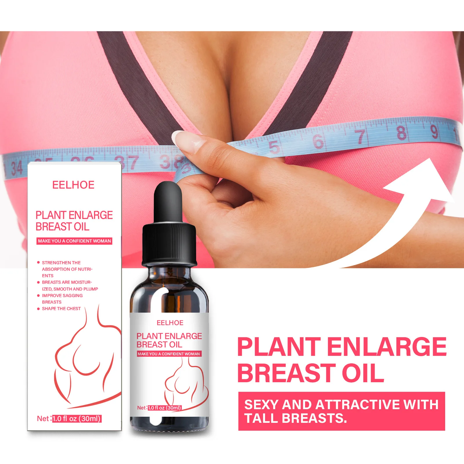 2pcs 30ml Breast Enlargement Oil Breast Sexy Massage Essential Oils Body Care Firming Increase Elasticity Enhancer Breast Cream
2pcs 30ml Breast Enlargement Oil Breast Sexy Massage Essential Oils Body Care Firming Increase Elasticity Enhancer Breast Cream