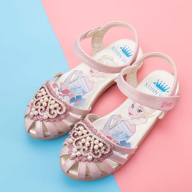 Disney princess shoes girls sandals summer new children's rhinestone flat shoes elsa princess soft bottom non-slip toe cap shoes
Disney princess shoes girls sandals summer new children's rhinestone flat shoes elsa princess soft bottom non-slip toe cap shoes