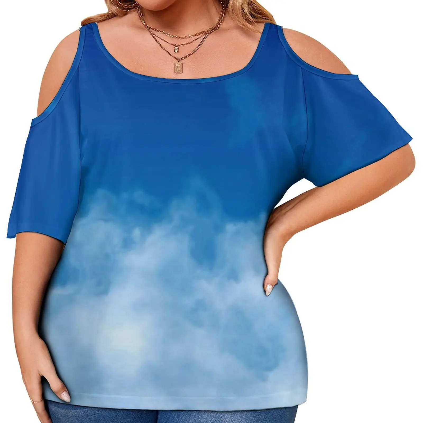 Soft Cloud T Shirts Deep Blue Sky Print Beach T Shirt Short Sleeve Vintage Tees Summer Plus Size Pattern Tops Birthday Present
Soft Cloud T Shirts Deep Blue Sky Print Beach T Shirt Short Sleeve Vintage Tees Summer Plus Size Pattern Tops Birthday Present