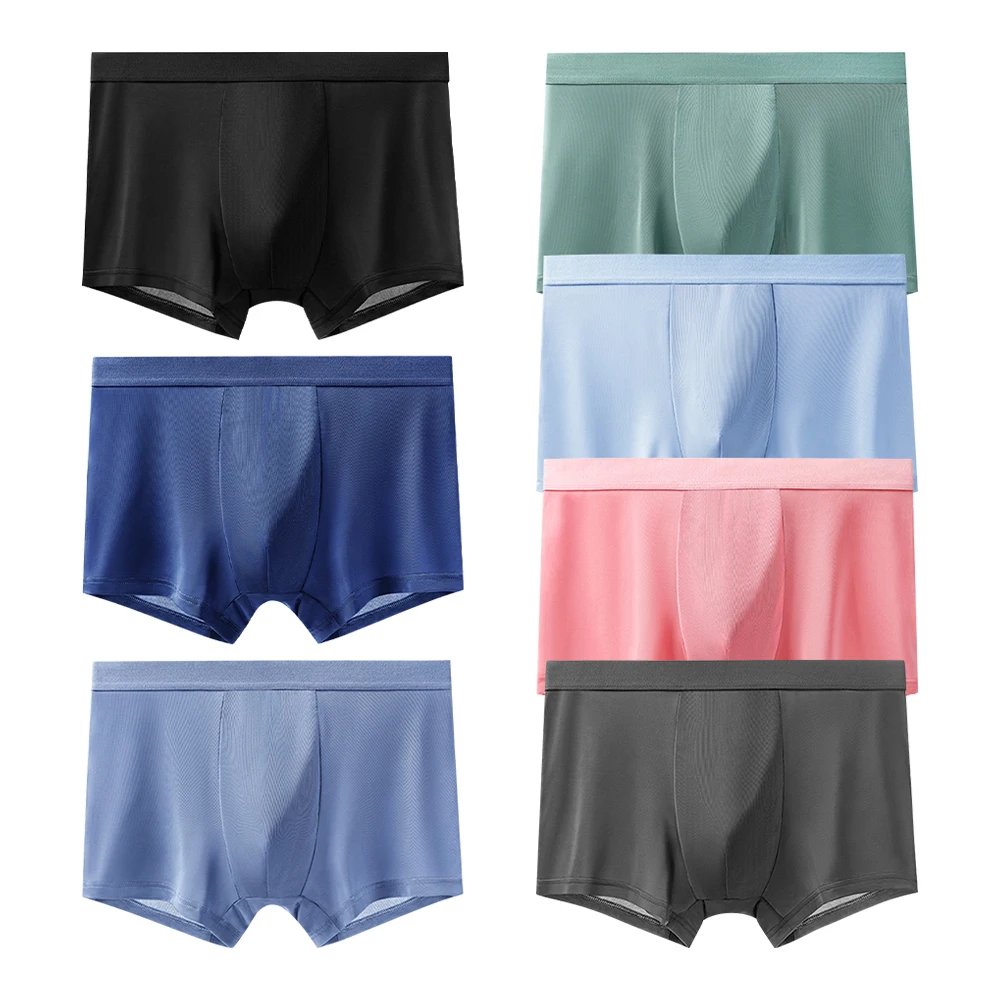 Мужские трусы-боксеры из Ice Silk шорты, трусы, трусы-боксеры, шорты, нижнее белье для мужчин, дышащий, мужской сексуальный комплект, мягкие шорт...
Мужские трусы-боксеры из Ice Silk шорты, трусы, трусы-боксеры, шорты, нижнее белье для мужчин, дышащий, мужской сексуальный комплект, мягкие шорт...