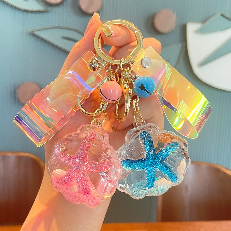 Into The Oil Starfish Quicksand Keychain Shell Liquid Floating Bottle Acrylic Pendant Marine Life Bag Car Keyring
Into The Oil Starfish Quicksand Keychain Shell Liquid Floating Bottle Acrylic Pendant Marine Life Bag Car Keyring