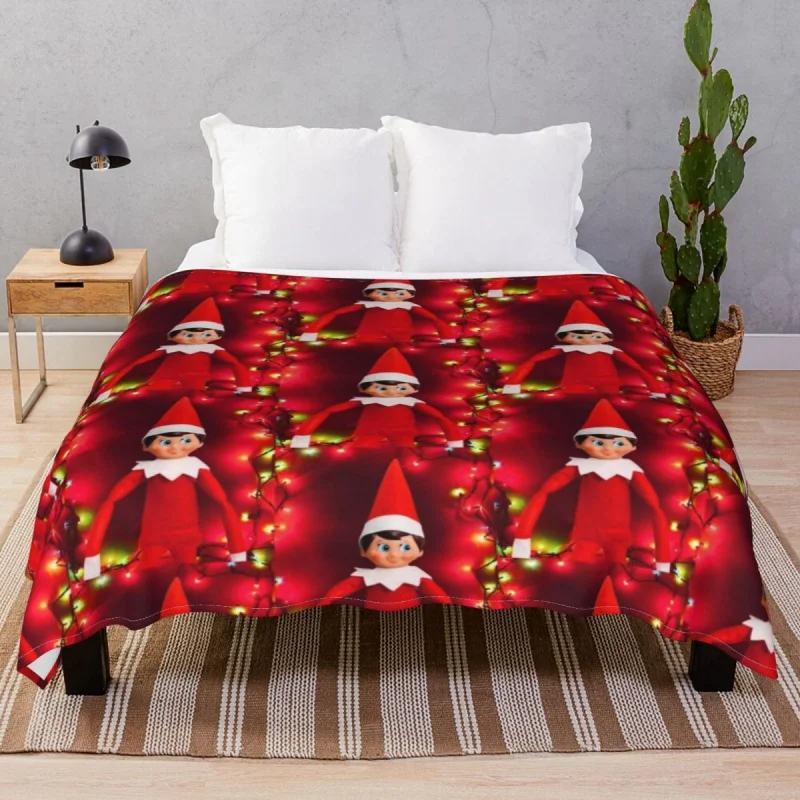 

Shelf Elf Saw It All Blanket Flannel All Season Super Soft Throw Blankets for Bed Home Couch Camp Office