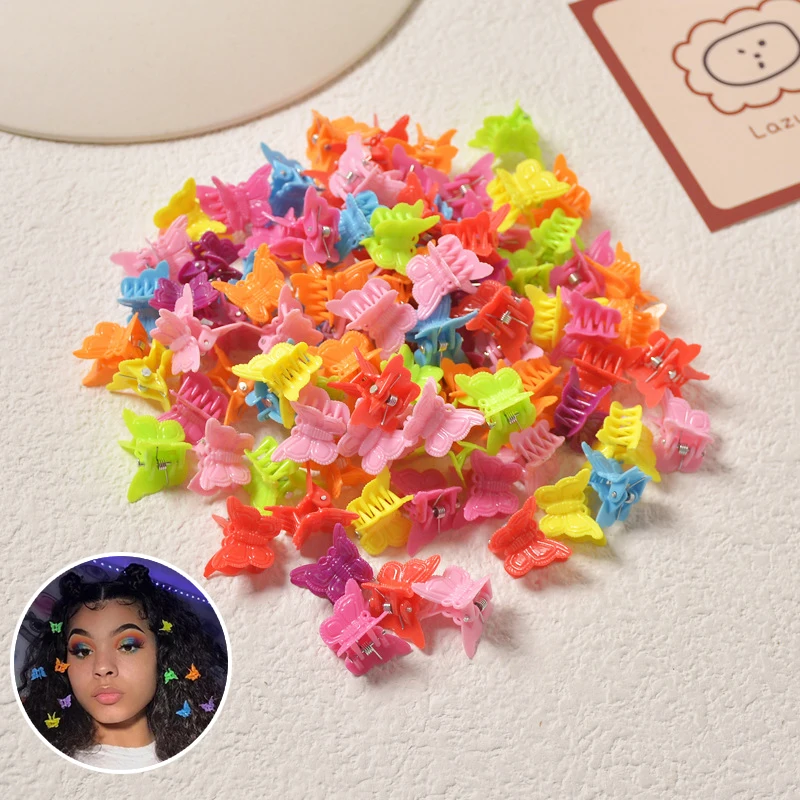 100Pcs Colorful Butterfly Hair Clips Grip Claw Barrettes Mini Clamps Jaw Hairpin Hair Styling Accessories Tool
100Pcs Colorful Butterfly Hair Clips Grip Claw Barrettes Mini Clamps Jaw Hairpin Hair Styling Accessories Tool
