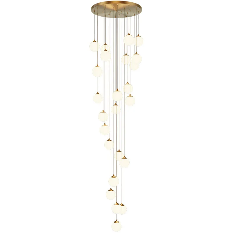 Villa All Copper Stair Long Pendant Light Light Luxury Postmodern Hall Chandelier Restaurant Living Room Decor Lamp Bedroom Led
Villa All Copper Stair Long Pendant Light Light Luxury Postmodern Hall Chandelier Restaurant Living Room Decor Lamp Bedroom Led
