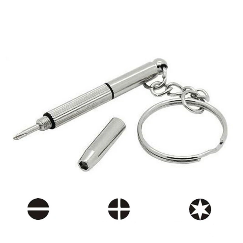 200Pcs 3 in 1 Keychain Screwdriver Eyeglass Sunglasses Watch Repair Kit Tool
200Pcs 3 in 1 Keychain Screwdriver Eyeglass Sunglasses Watch Repair Kit Tool