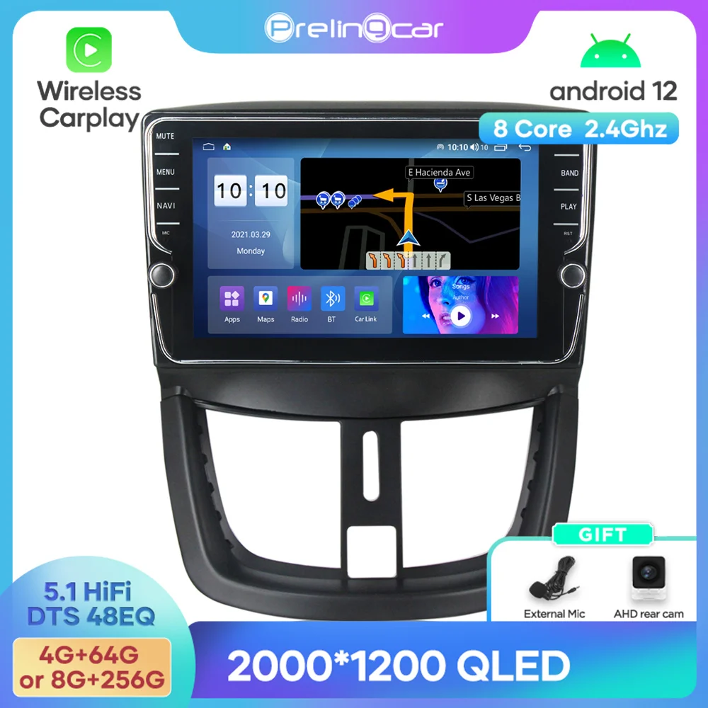 Android 12 DTS Sound For Peugeot 207 207CC 2006-2015 Years Navigation Multimedia Car Player Radio 2Din Stereo Bluetooth 48EQ
Android 12 DTS Sound For Peugeot 207 207CC 2006-2015 Years Navigation Multimedia Car Player Radio 2Din Stereo Bluetooth 48EQ