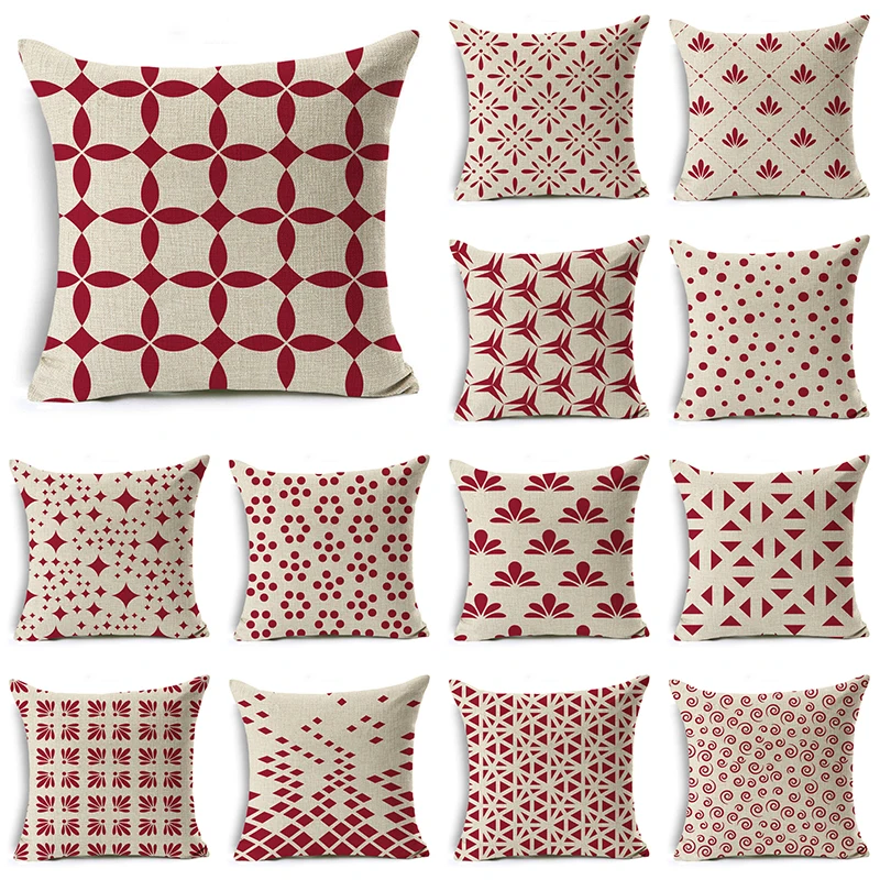 Hot Red White Abstract Geometry Cushion Cover 45x45 50x50 Fall Winter Decorations Pillowcase Home Outdoor Pillow Case Covers
Hot Red White Abstract Geometry Cushion Cover 45x45 50x50 Fall Winter Decorations Pillowcase Home Outdoor Pillow Case Covers