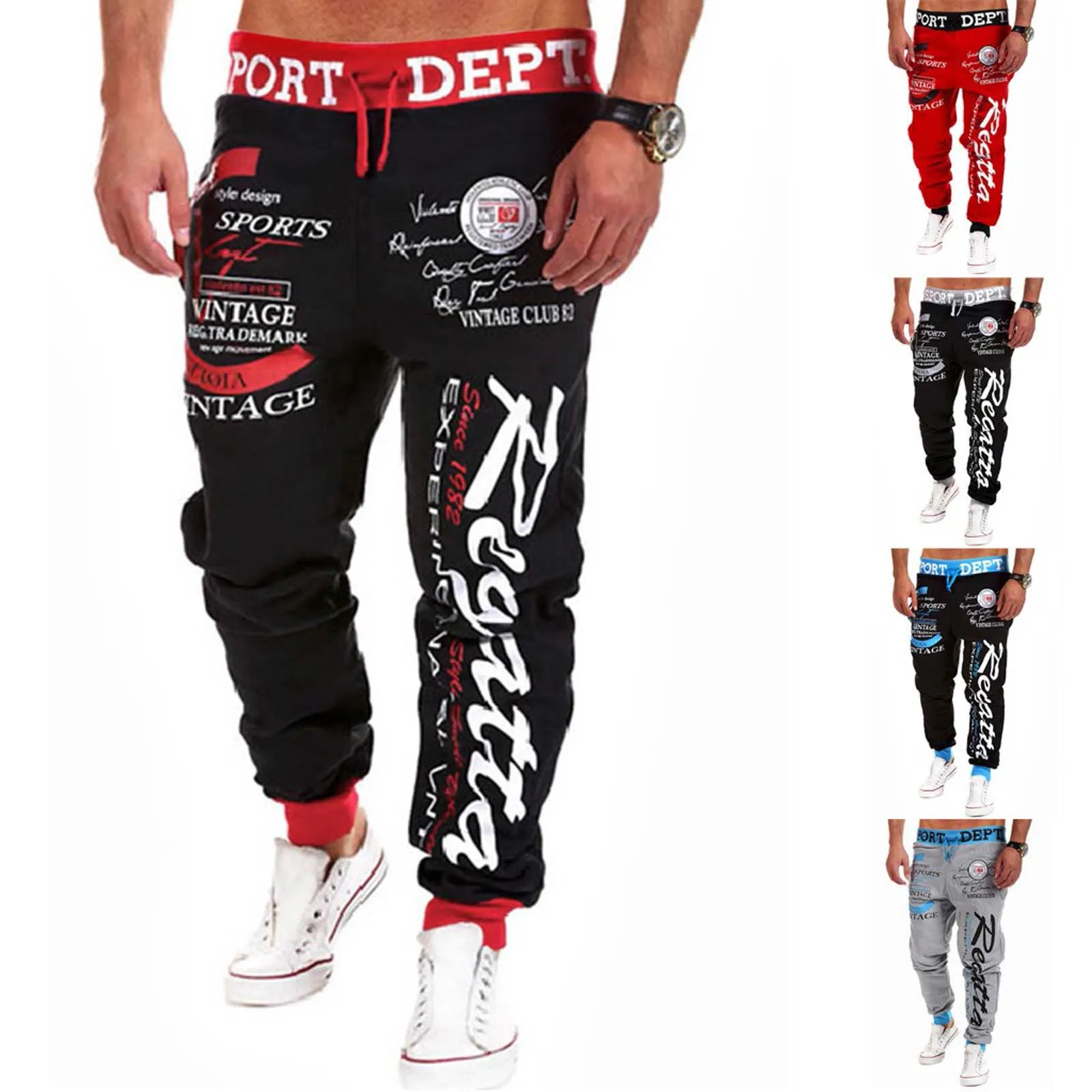 Men Casual Sweatpants Loose Letter Print Drawstring Elastic Waist Long Pants Fashion Casual Streetwear Tracksuit Trousers
Men Casual Sweatpants Loose Letter Print Drawstring Elastic Waist Long Pants Fashion Casual Streetwear Tracksuit Trousers