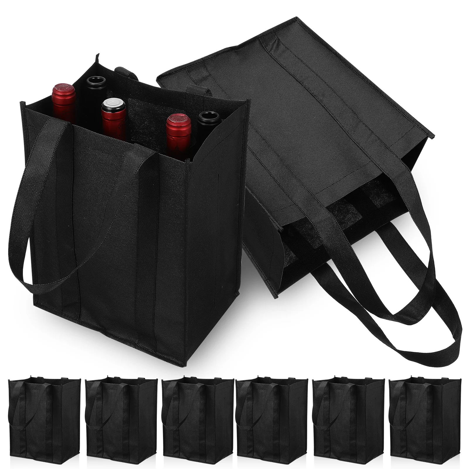6 Pcs Bottle Hand Carry Bags Grocery Tote Picnic Non Woven Christmas Gifts Large Capacity Carrier
6 Pcs Bottle Hand Carry Bags Grocery Tote Picnic Non Woven Christmas Gifts Large Capacity Carrier