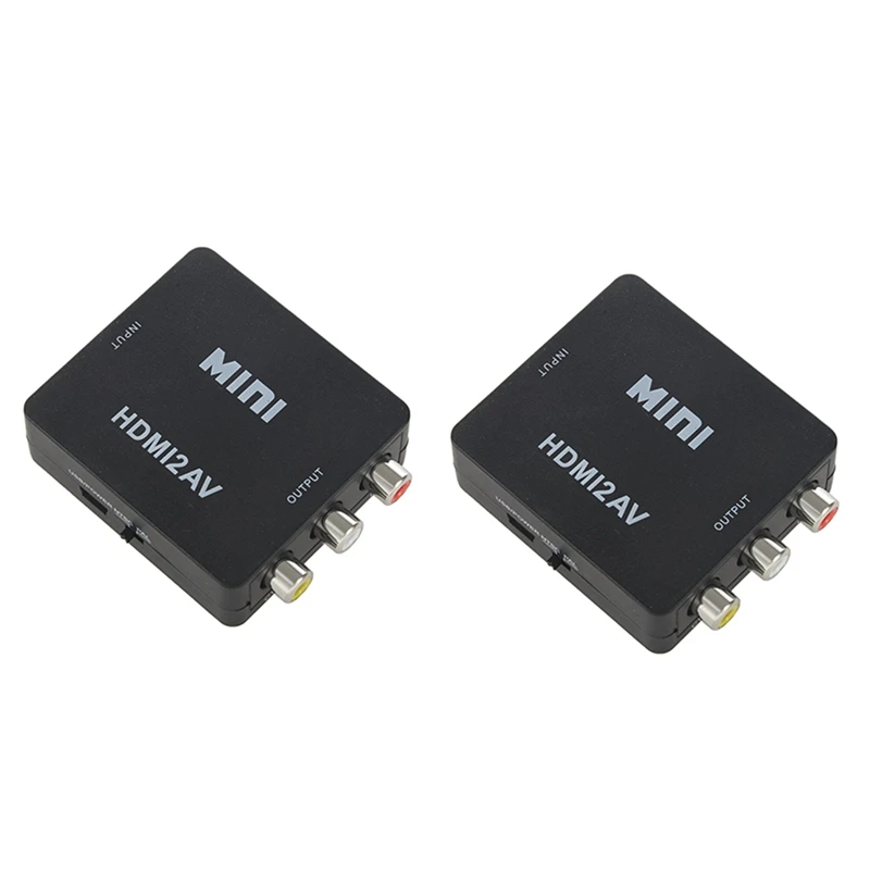 2X Mini 1080P HDMI Composite To RCA Audio Video AV CVBS Converter Adapter For HDTV
2X Mini 1080P HDMI Composite To RCA Audio Video AV CVBS Converter Adapter For HDTV