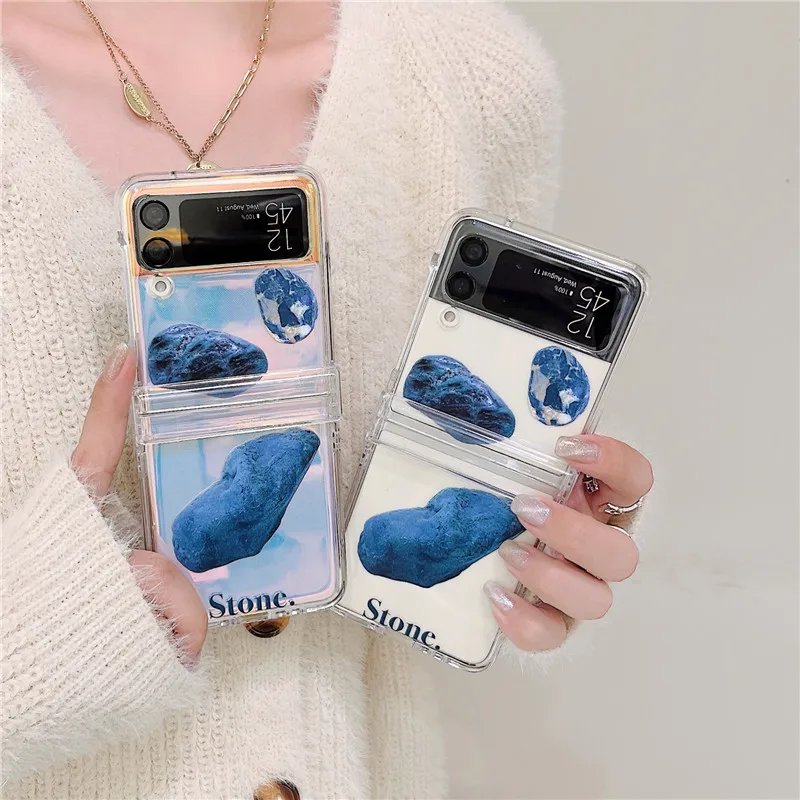 Luxury Full Coverage Phone Cases For Samsung Galaxy Z Flip 3 Blue Stone Clear PC Hard Cover Case For Samsung Galaxy Z Flip 3 5G
Luxury Full Coverage Phone Cases For Samsung Galaxy Z Flip 3 Blue Stone Clear PC Hard Cover Case For Samsung Galaxy Z Flip 3 5G