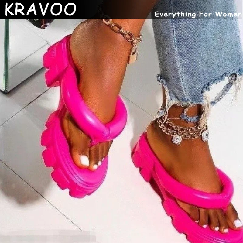 KRAVOO INS Shoes For Women Flip Flops Slippers Women Thick Beach Soft Sole Sandals Solid Color Casual Slipper Sandal New Summer
KRAVOO INS Shoes For Women Flip Flops Slippers Women Thick Beach Soft Sole Sandals Solid Color Casual Slipper Sandal New Summer