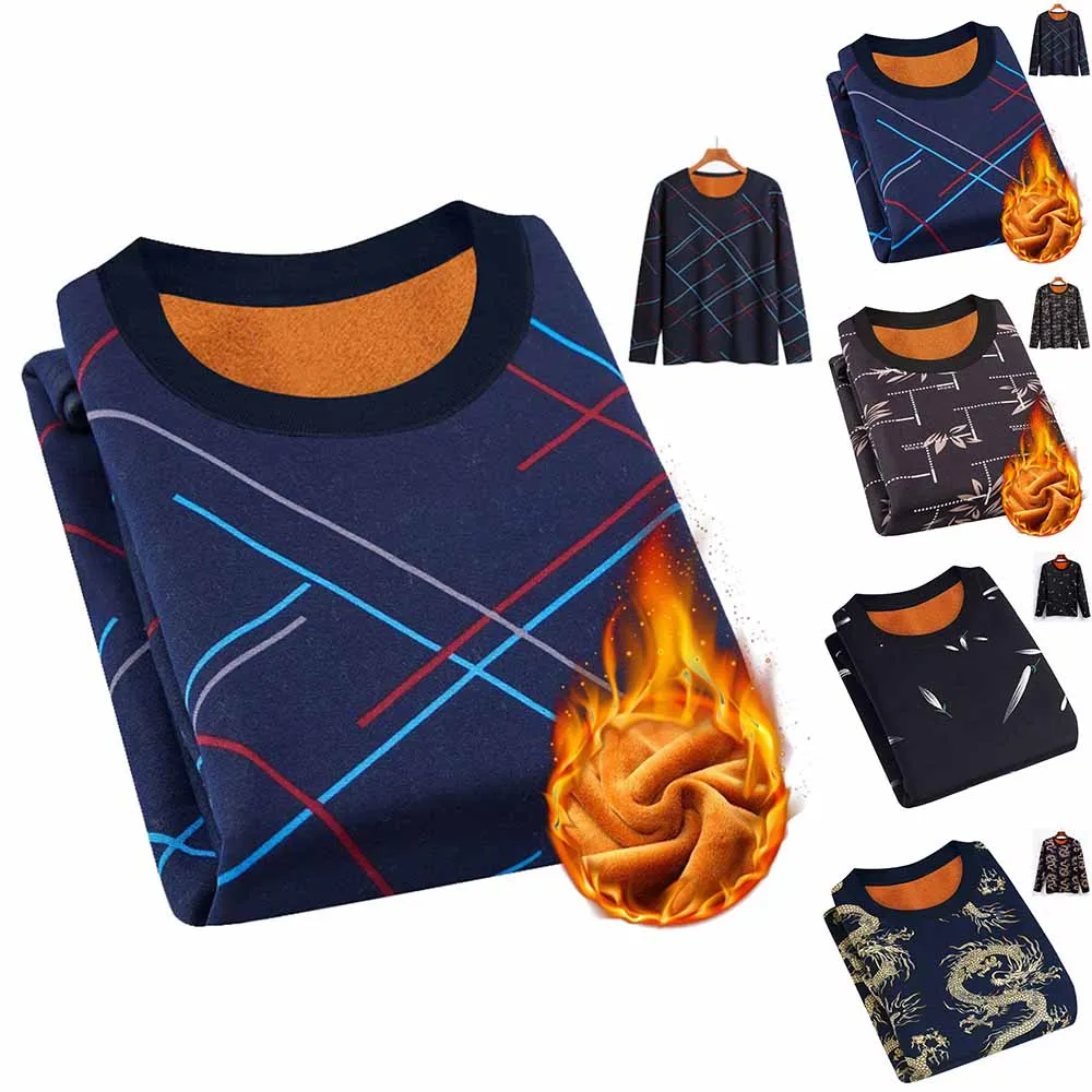 Men Autumn Winter Long-Sleeved Round Neck Thermal Underwear Tops Fleece Thickened T-Shirt Slim Bottom
Men Autumn Winter Long-Sleeved Round Neck Thermal Underwear Tops Fleece Thickened T-Shirt Slim Bottom