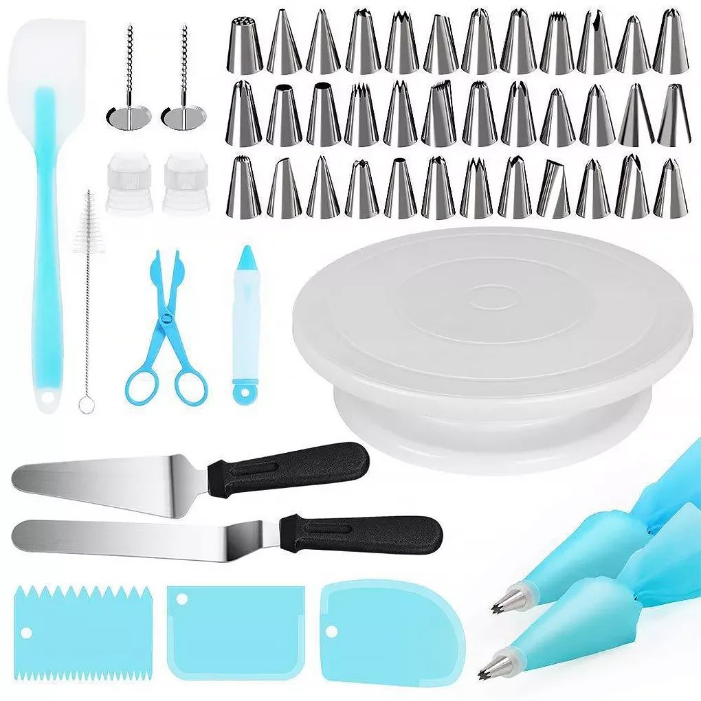52 Pcs Cake Turntable Set Cake Decorating Dessert Baking Tools Pastry Tube Decors Bakeware Kitchen for Chocolate Pancake
52 Pcs Cake Turntable Set Cake Decorating Dessert Baking Tools Pastry Tube Decors Bakeware Kitchen for Chocolate Pancake
