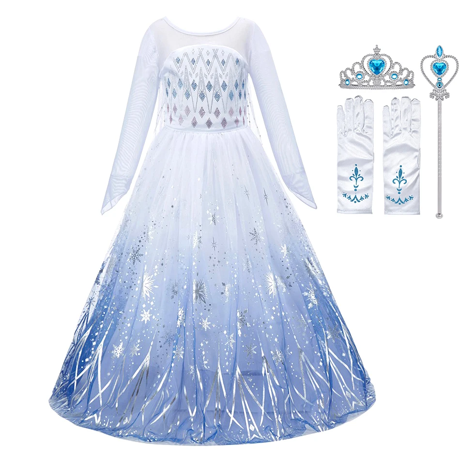 Girls Princess Dress Kids Anna Elsa Cosplay Costume Baby Wedding Flower Dance Printing Outfit Elegant White Clothes 3-10 Years
Girls Princess Dress Kids Anna Elsa Cosplay Costume Baby Wedding Flower Dance Printing Outfit Elegant White Clothes 3-10 Years