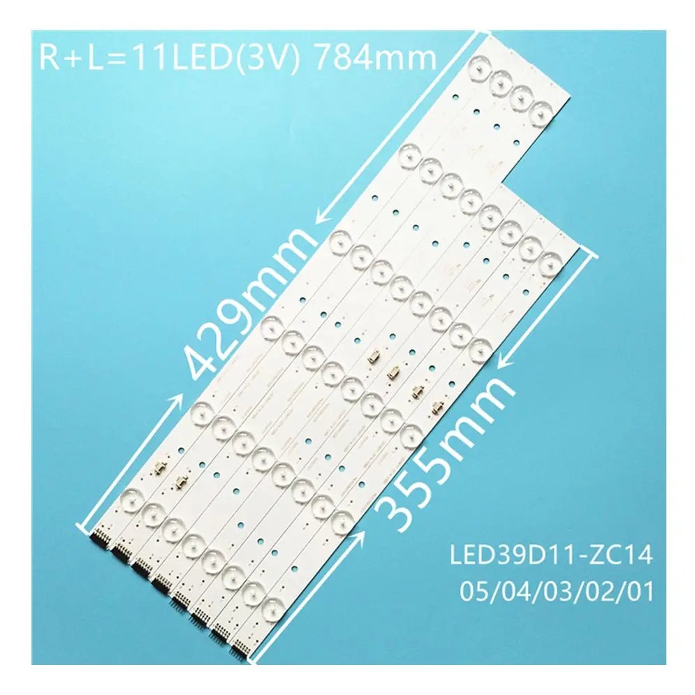 5set=40pcs LED strip for MTV-4029LTA2 LE39PUV3 39DU3000 LED39D11-ZC14-05/02/03/04/01 30339011206 30339011208 30339011207
5set=40pcs LED strip for MTV-4029LTA2 LE39PUV3 39DU3000 LED39D11-ZC14-05/02/03/04/01 30339011206 30339011208 30339011207