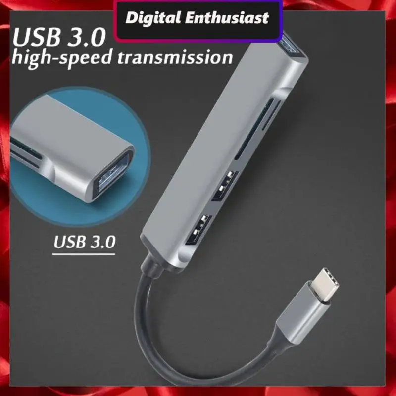 Высокоскоростной портативный разветвитель Usb 3,0 типа C, 5 в 1, разветвитель для Macbook 13 15, кардридер с несколькими портами, аксессуары для ПК
Высокоскоростной портативный разветвитель Usb 3,0 типа C, 5 в 1, разветвитель для Macbook 13 15, кардридер с несколькими портами, аксессуары для ПК