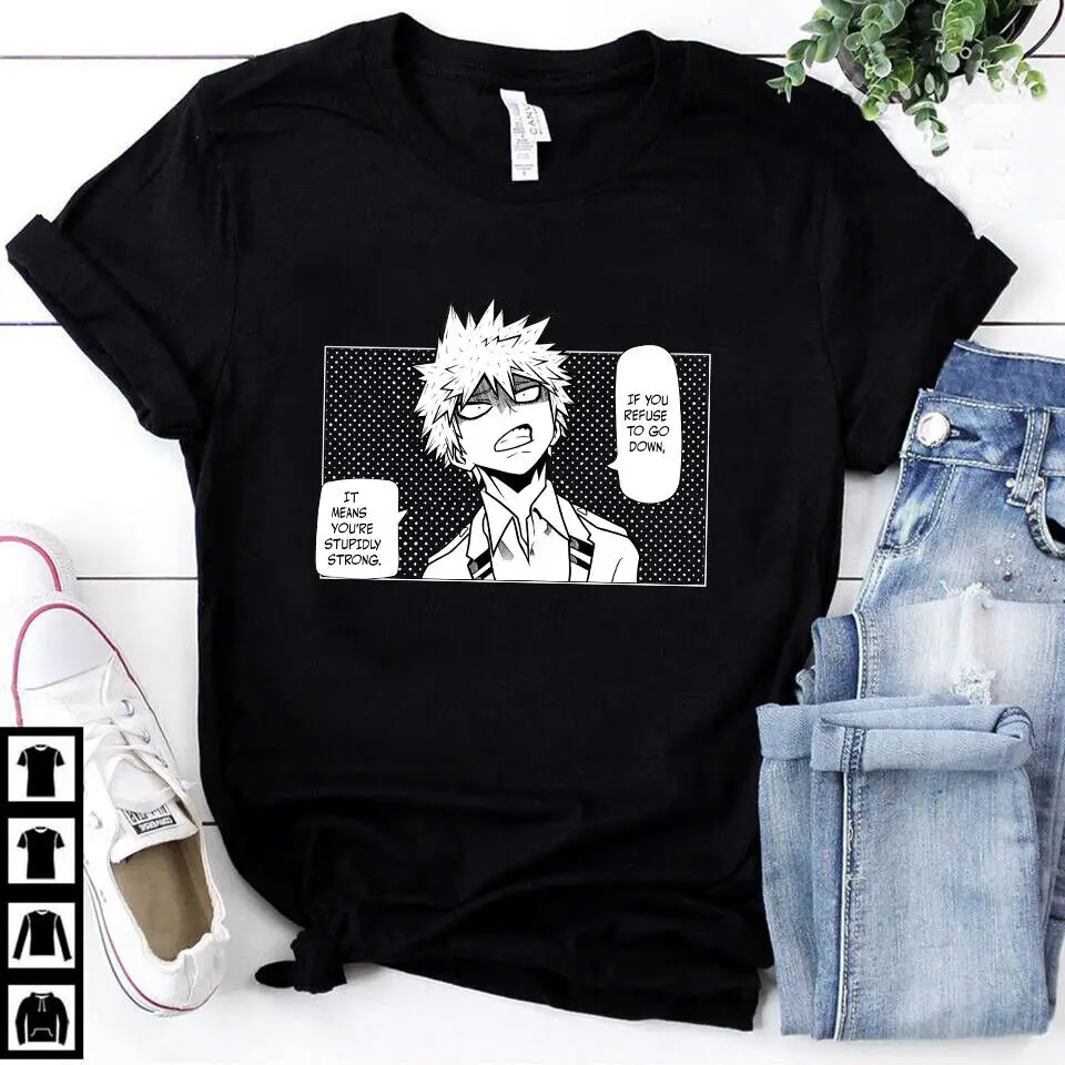 My Hero Academia Deku Midoriya Kacchan Bakugo and O-Neck Cotton T Shirt Men Casual Short Sleeve Tees Tops Harajuku Streetwear
My Hero Academia Deku Midoriya Kacchan Bakugo and O-Neck Cotton T Shirt Men Casual Short Sleeve Tees Tops Harajuku Streetwear