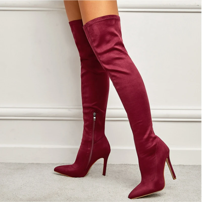 BIKINIKEY Thin Heel Elastic Super Long Boots Children's High Heel Knee Length Women's Boots
BIKINIKEY Thin Heel Elastic Super Long Boots Children's High Heel Knee Length Women's Boots