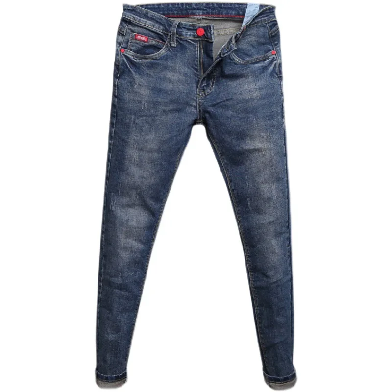 Men's Spring Summer 2022 New Jeans Mens Korean Slim Retro Blue Old Ankle Length Trousers Tight-fitting Scraped Feet Pencil Pants
Men's Spring Summer 2022 New Jeans Mens Korean Slim Retro Blue Old Ankle Length Trousers Tight-fitting Scraped Feet Pencil Pants