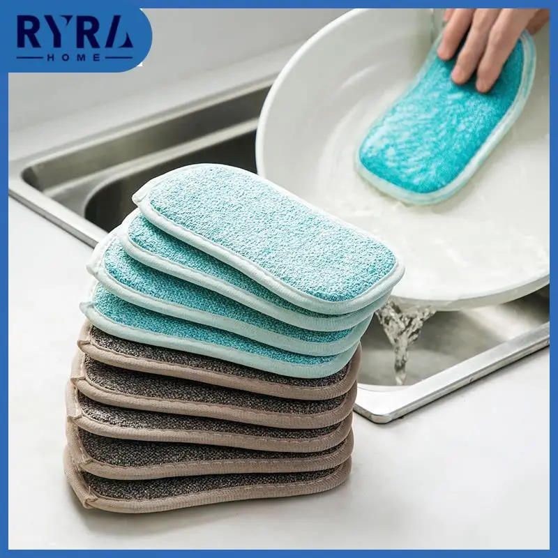 Reusable Cleaning Brush No Scraping Scouring Pad Efficient Microfiber Dish Cleaning Sponge Kitchen Tool Dishcloth Double Sided
Reusable Cleaning Brush No Scraping Scouring Pad Efficient Microfiber Dish Cleaning Sponge Kitchen Tool Dishcloth Double Sided