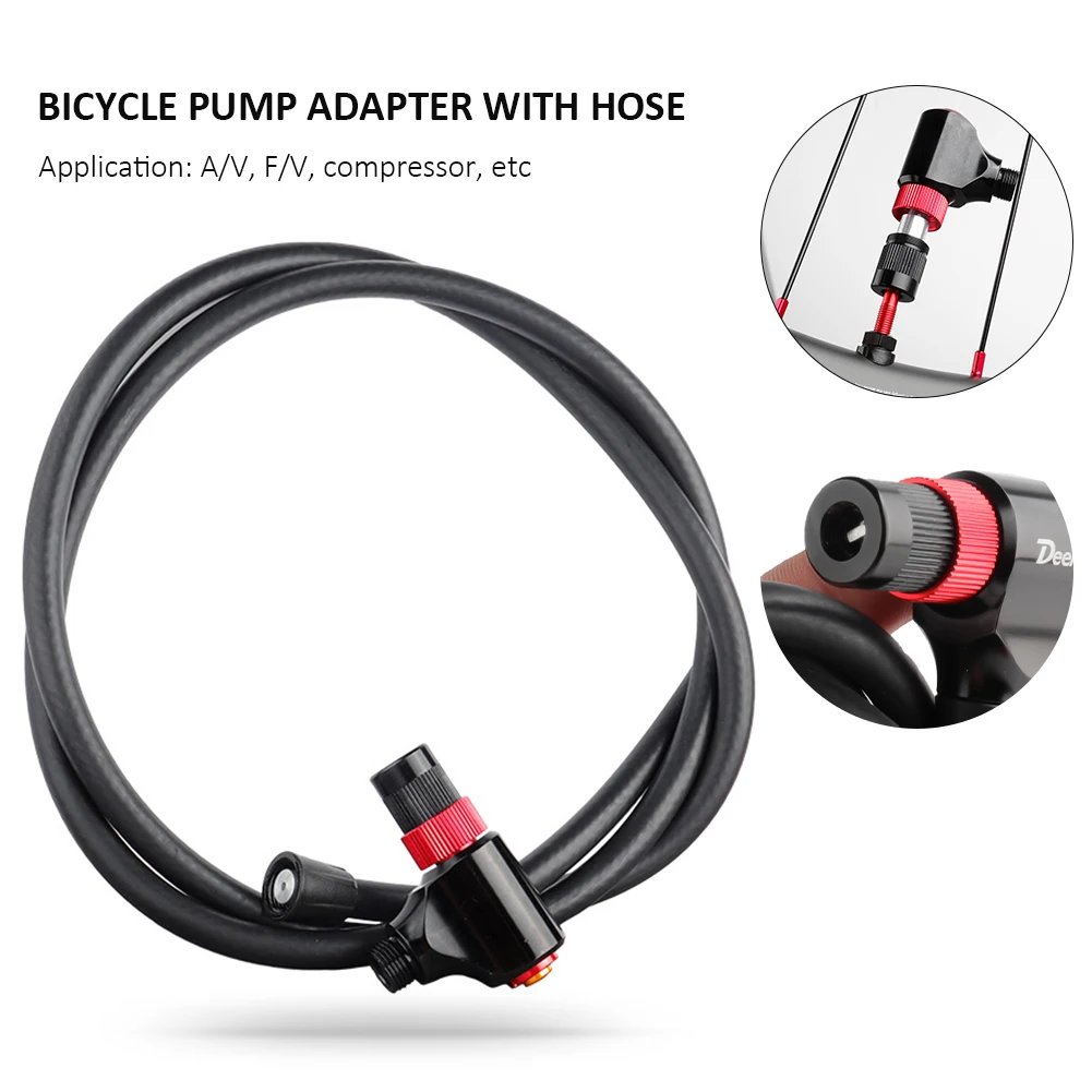 MTB Bicycle Pump Adapter Alloy Nozzle Road Bike Tire Air Inflator Adapter Mouth W/ 1.2m Hose Tube Fits F/V A/V Valves Bike Tools
MTB Bicycle Pump Adapter Alloy Nozzle Road Bike Tire Air Inflator Adapter Mouth W/ 1.2m Hose Tube Fits F/V A/V Valves Bike Tools