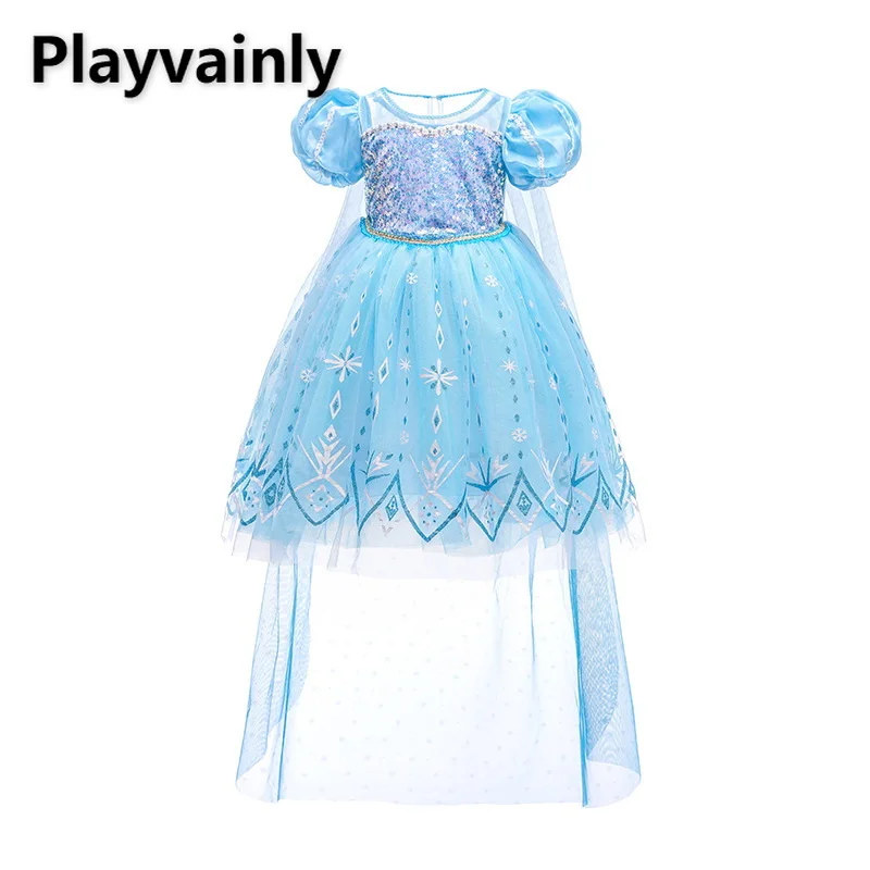2022 New Summer Cosplay Dress Baby Girls Puff Sleeves Mesh Blue Sequined Round Collar Princess Dresses+Cloak Child Clothes E2109
2022 New Summer Cosplay Dress Baby Girls Puff Sleeves Mesh Blue Sequined Round Collar Princess Dresses+Cloak Child Clothes E2109